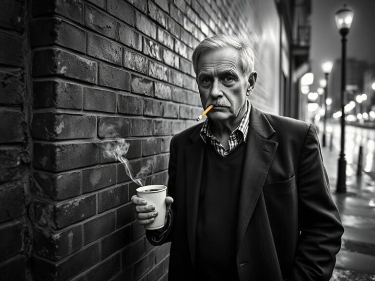 A lively stage shot of Ben Keaton mid-performance, holding a microphone with a bright spotlight illuminating him. The backgro
