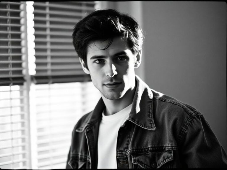 A candid portrait of Luke Perry in his later years, wearing a casual jacket and smiling warmly. The background features a sub