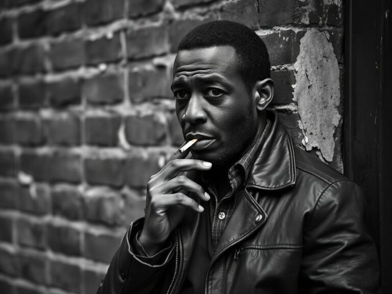 A focused Darren Harris standing on a fishing boat, holding a large bass with a confident smile, surrounded by modern fishing