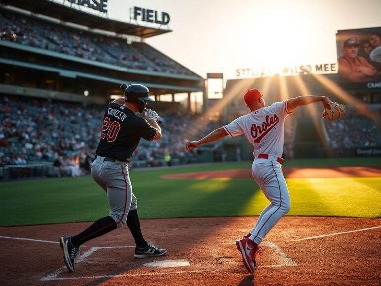 A high-energy baseball scene at night featuring Zac Gallen mid-pitch and Corbin Burnes winding up, with the Diamondbacks and