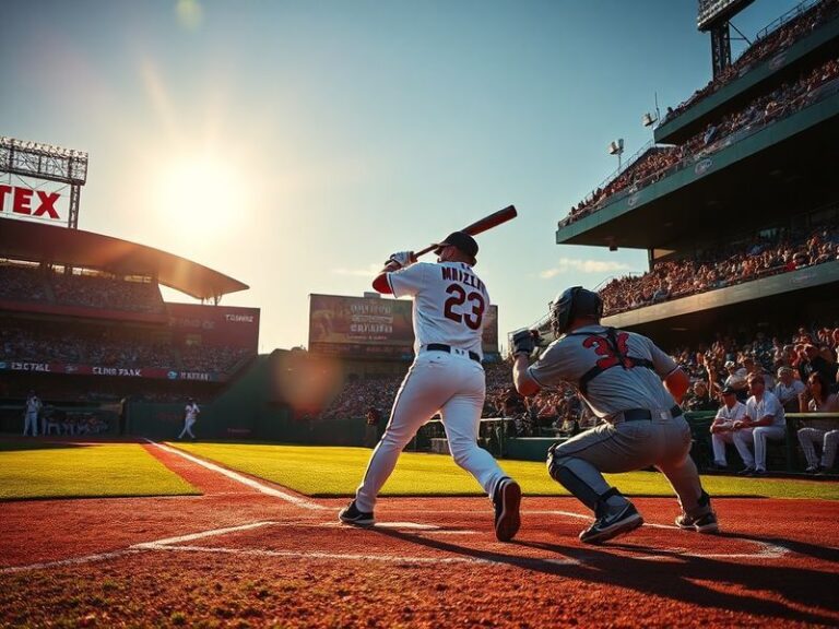 A split-screen image of Sonny Gray in a Twins uniform pitching against the Red Sox, with Rafael Devers at bat in the opposing
