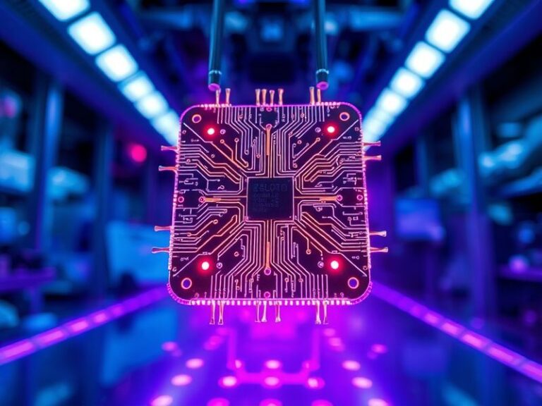 A vibrant collage showing diverse groups of people—students, artists, researchers—engaging with quantum science through inter