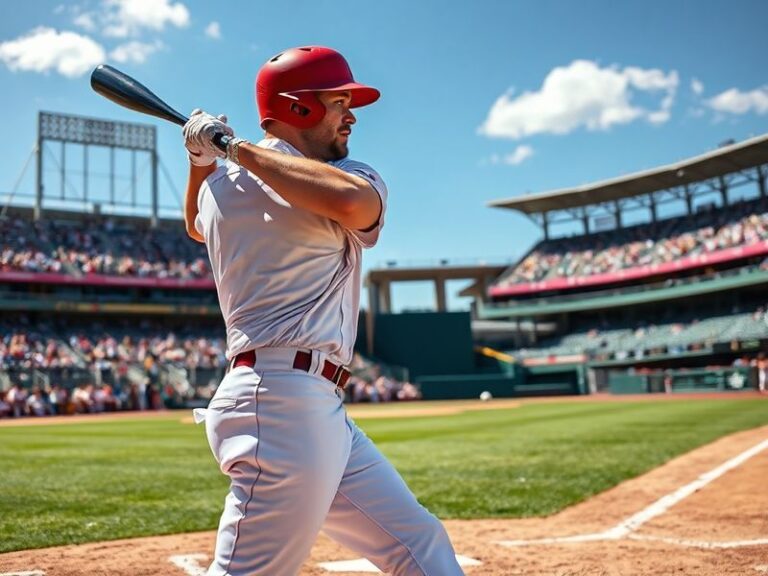 A dynamic action shot of Jake Burger mid-swing at loanDepot Park, Miami, showcasing his powerful stance and intense focus. Th