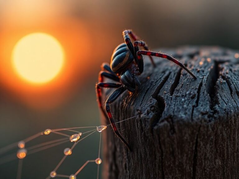 A close-up shot of a false widow spider (Steatoda nobilis) perched on a textured surface, such as brick or wood, with natural