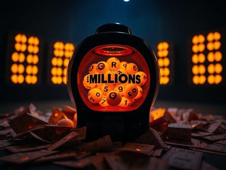 A close-up shot of a EuroMillions lottery ticket with a golden pen, placed on a wooden table with a smartphone displaying the