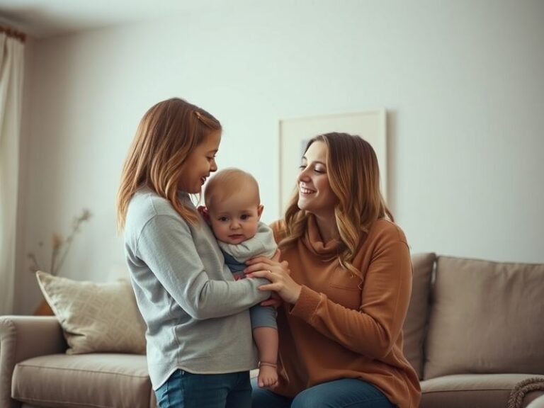 A warm, candid photo of Kendra Duggar with her four children in a cozy home setting, emphasizing family connection and a peac