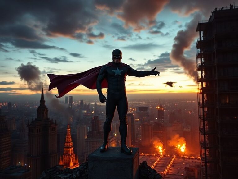 A dramatic promotional image of Invincible Season 4 Episode 7 featuring Mark Grayson in mid-battle, surrounded by Viltrumite