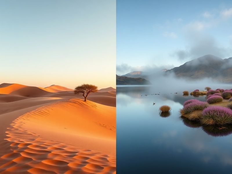A dynamic rugby match scene between Namibia and Scotland players in action on a muddy pitch, with fans in traditional attire