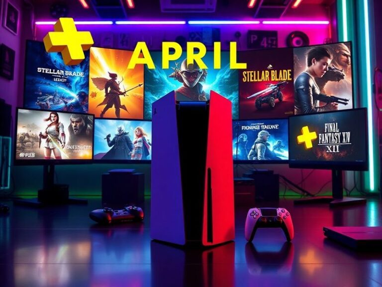 A split-screen image showing the covers of Ghost of Tsushima Director's Cut, Hades, Final Fantasy XIV Online, and Tchia on a