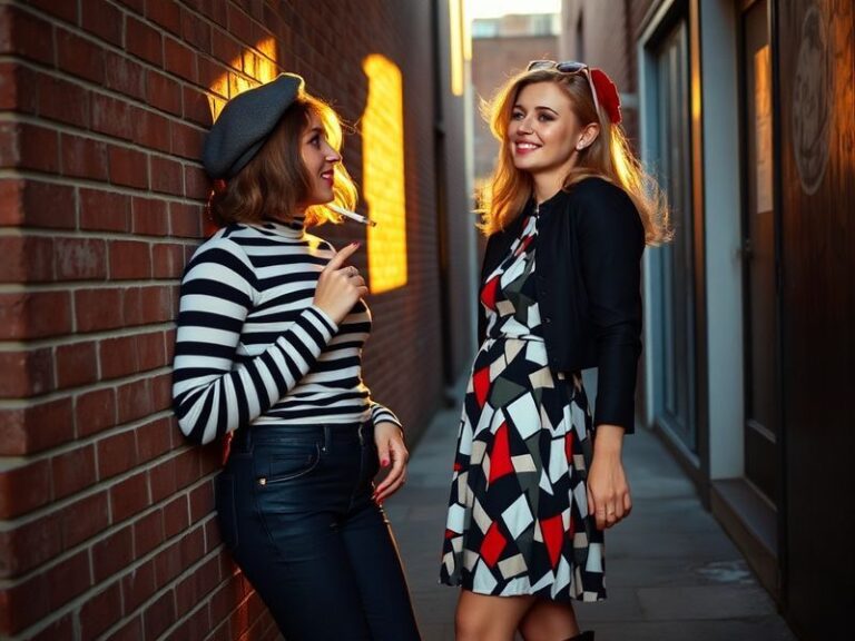 A close-up shot of two women in a dimly lit room, one whispering a name to the other, with a tense and mysterious atmosphere.