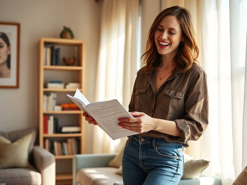 A stylish portrait of Rachel Bilson in a modern, minimalist setting. She wears a flowing pastel dress with soft lighting, evo