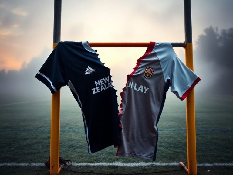 A split-screen image of Islam Makhachev and Alexander Volkanovski mid-fight at UFC 301, showcasing Makhachev’s striking techn