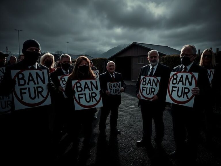 A split-screen image: on one side, a blurred social media profile silhouette representing the banned account; on the other, a