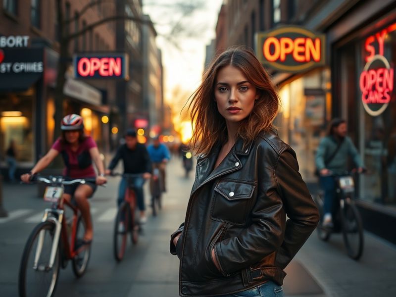 A split-screen image of Ciara Miller speaking into a microphone on one side and a smartphone displaying her social media cont