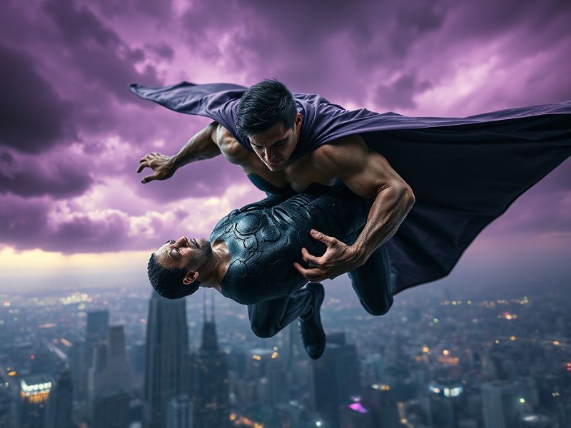 A dynamic promotional image for Invincible Season 4 featuring Mark Grayson in his iconic suit, flanked by Atom Eve and Omni-M