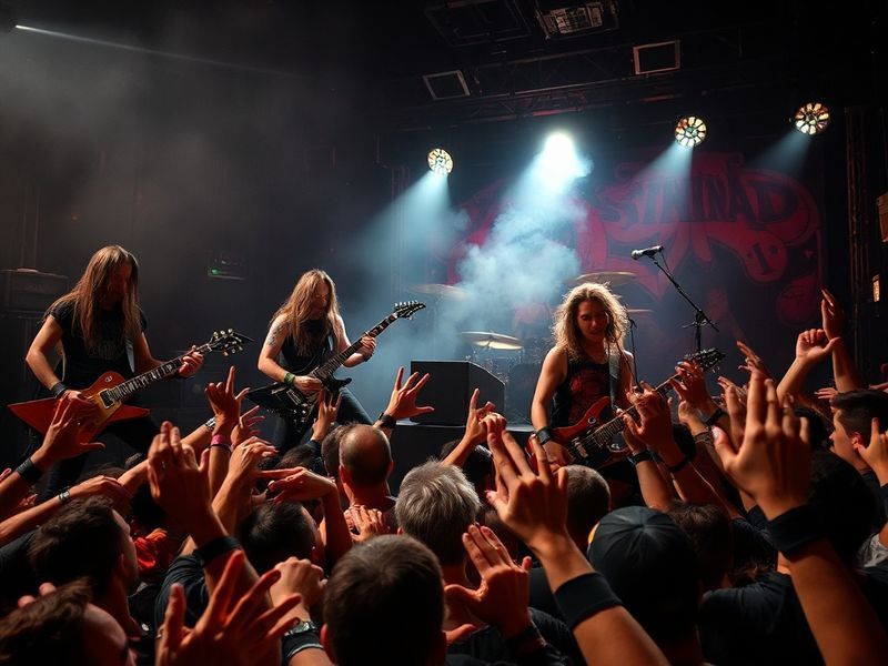 A neon-lit movie theater marquee displaying the words 'THRASH CINEMA' in bold, retro-futuristic lettering, with colorful acti