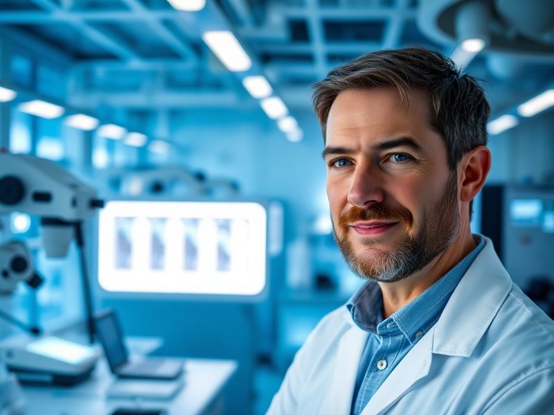 A split-screen image of Bryan Johnson at two ages: one photo showing him in his mid-40s with visible signs of aging, and the