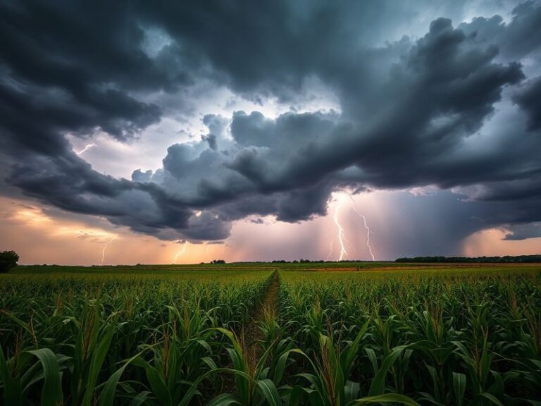 A professional meteorologist in WCIS gear stands in front of a green-screen weather map displaying a severe thunderstorm over