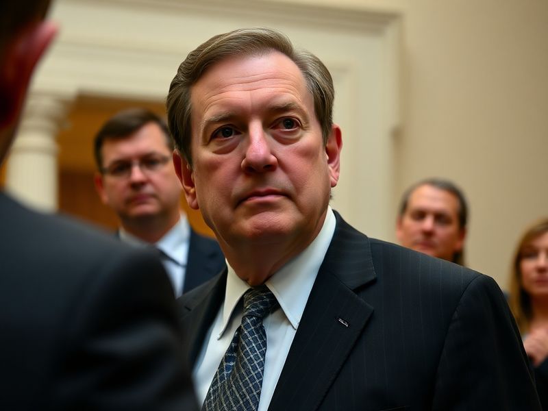 A formal portrait of Supreme Court Justice Samuel Alito in his judicial robe, seated in a courtroom setting with a neutral ba