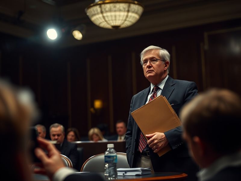 A split-screen image: one side shows a blurred corporate office with a 'Disclosure Required' sign, the other side depicts a d