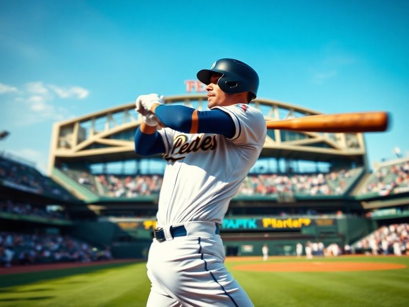 A dynamic shot of Petco Park during a Padres game, with players on the field and fans in the stands, highlighting the team's