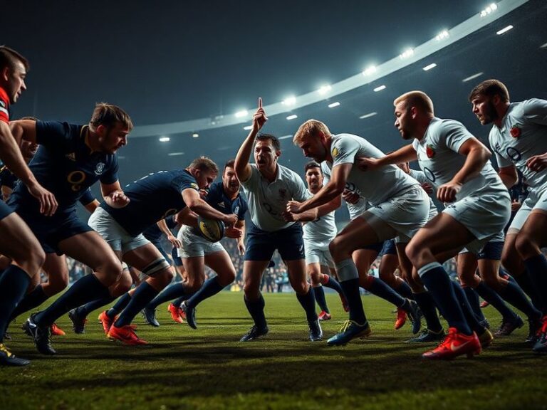 A dramatic split-image illustration showing the Scottish and English flags waving side by side, with a historic castle silhou