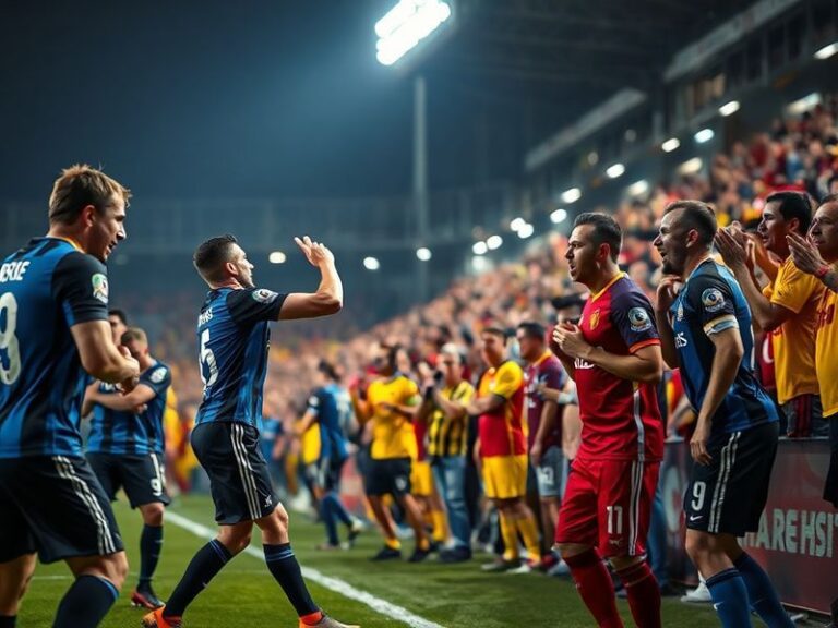 A vibrant scene at Ankara 19 Mayıs Stadium, with Gençlerbirliği fans in red and black scarves creating a sea of color, and Ga