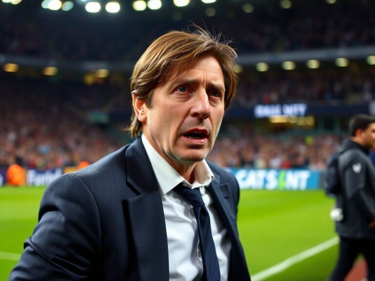 A split-image design showing two contrasting Spurs managers—one in a tactical discussion on the training pitch (e.g., Pochett