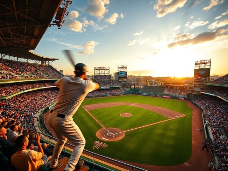A vibrant urban scene at sunset featuring a diverse group of people playing ultimate frisbee in a park, with the flying disc