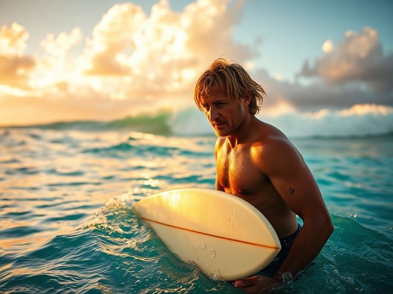 A dynamic photo of Cam Sanders in a broadcast studio, mid-conversation with a microphone in hand, surrounded by digital scree