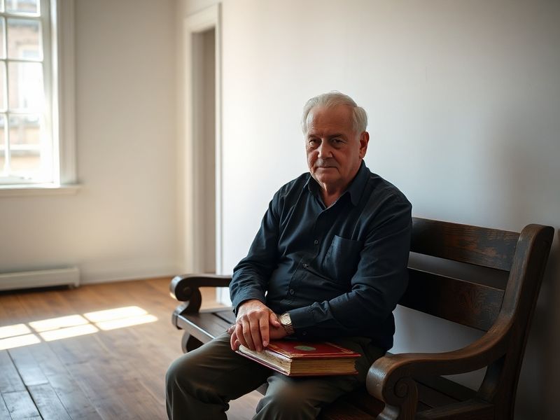 A split-image composition: one side showing a courtroom gavel and legal documents, the other side depicting a concerned fathe