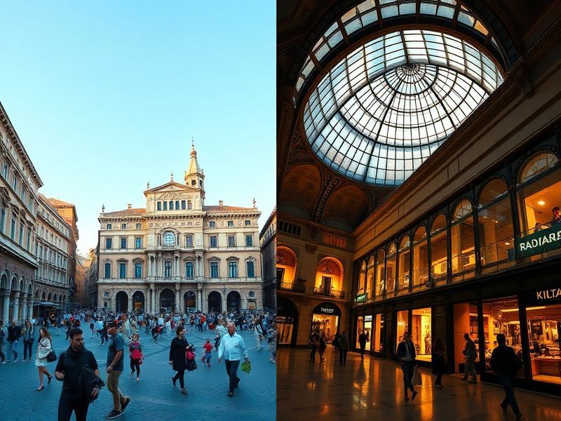 A mid-action shot of AC Milan players in red and black stripes against Verona in yellow and blue, with the San Siro stadium b