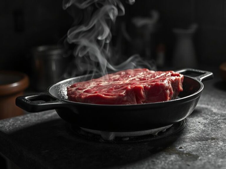 A split-screen image of Netflix’s Beef docuseries. On the left, a grainy black-and-white reenactment of the chefs’ altercatio