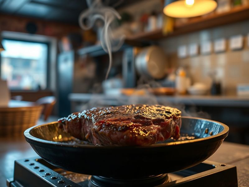 A neon-lit street scene at night featuring two cars facing each other, with Steven Yeun and Ali Wong in close-up, their expre
