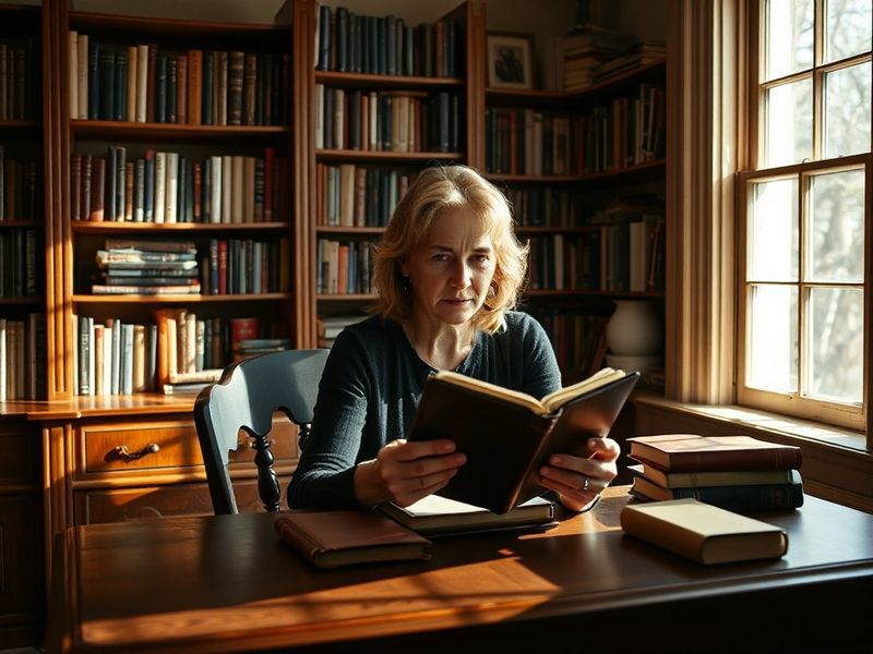 A moody, atmospheric photograph of a Glasgow street at dusk, with warm lamplight spilling onto wet pavement, capturing the gr