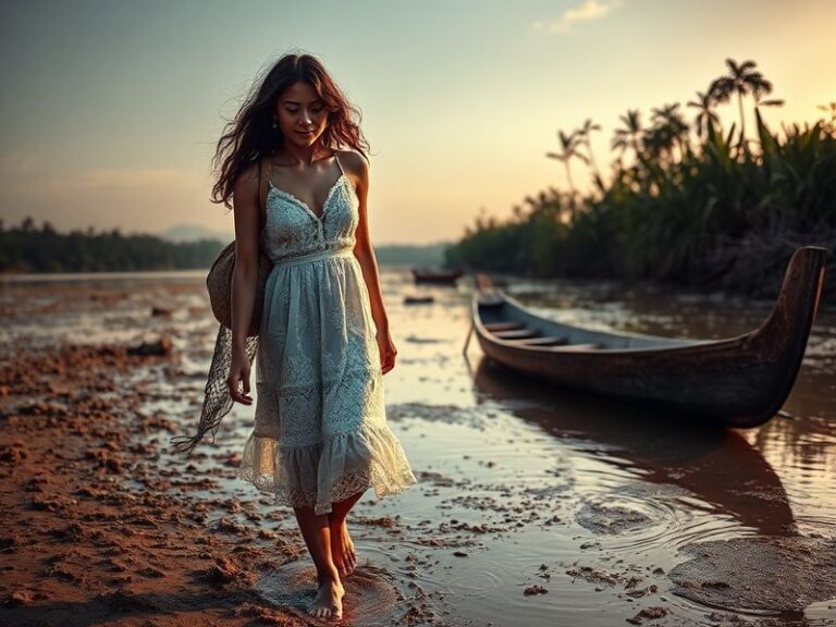 A dynamic studio shot of Mara Flavia working on a large abstract painting, surrounded by vibrant brushes and digital tablets.