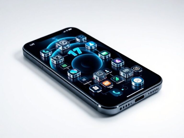A sleek iPhone displaying the iOS 27 interface, surrounded by subtle cultural elements like traditional patterns and global l