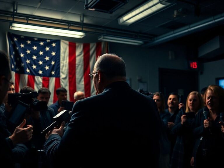 A split-image collage showing Alex Jones speaking into a microphone on the left, juxtaposed with a blurred Infowars logo and