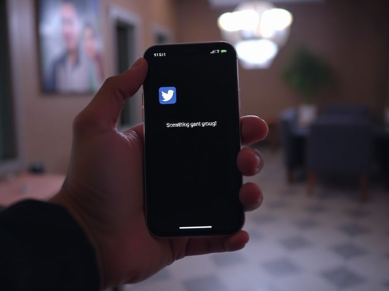 A split-screen image showing a frustrated user staring at a loading spinner on X (Twitter), with a second panel displaying al