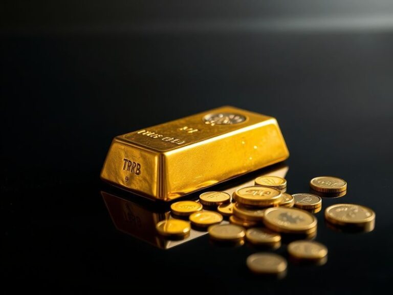 A digital trading screen displaying gold futures at $2,475 per ounce on April 20, 2026, with a soft glow on a dark background