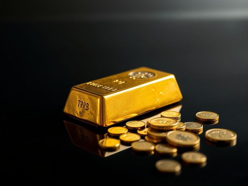 A digital trading screen displaying gold futures at $2,475 per ounce on April 20, 2026, with a soft glow on a dark background