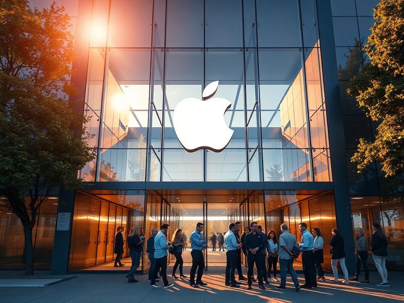 A sleek, modern smartphone displaying a stock chart of Apple (AAPL) with global currency symbols and a global map in the back