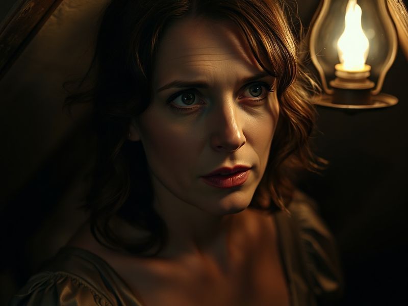 A professional portrait of Rachel Weisz in a modern, softly lit setting, wearing an elegant outfit that reflects her sophisti