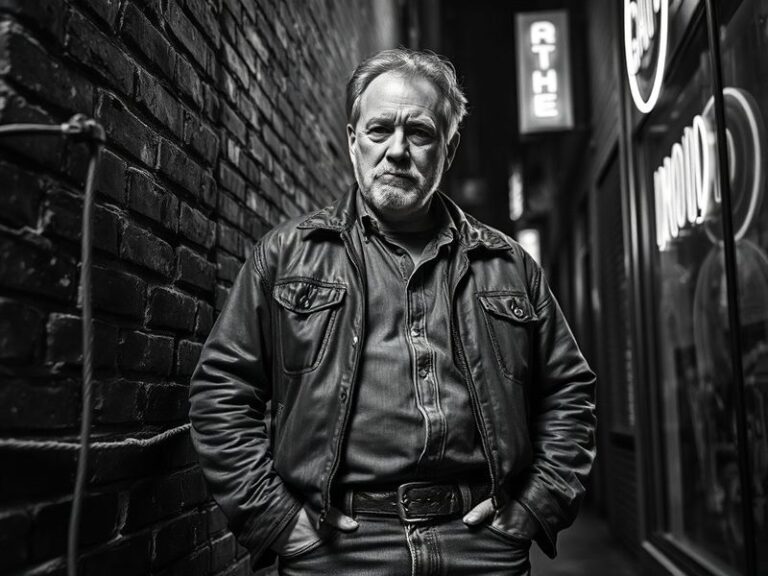 A close-up of a muted-toned digital illustration featuring layered text and abstract shapes, set against a soft, dimly lit ba