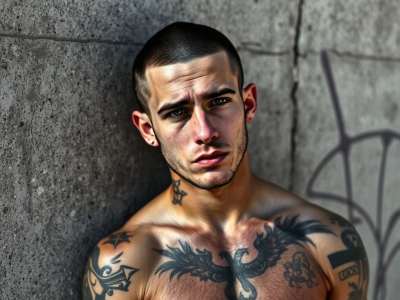 A dynamic action shot of Ethan Page mid-match in a brightly lit wrestling ring, wearing his signature black and white attire,