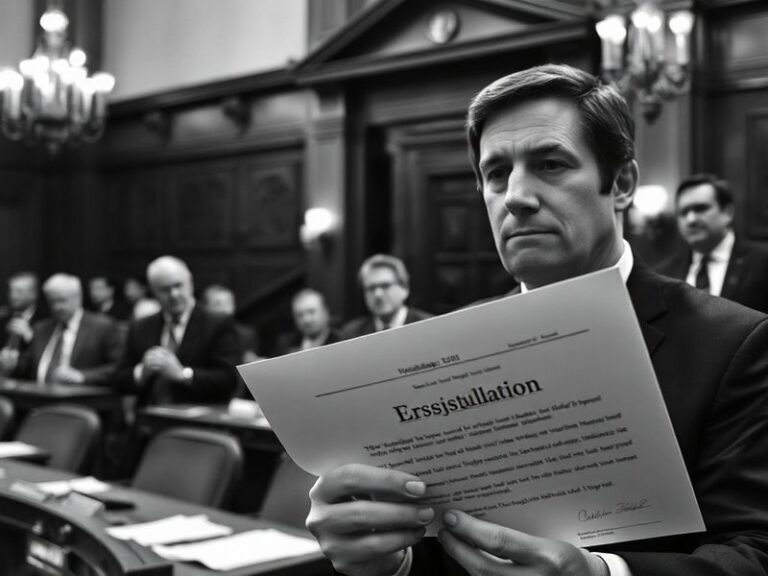 A split-image visual depicting an official House chamber with Rep. Nancy Mace speaking sternly on one side and Rep. Laurel Mi