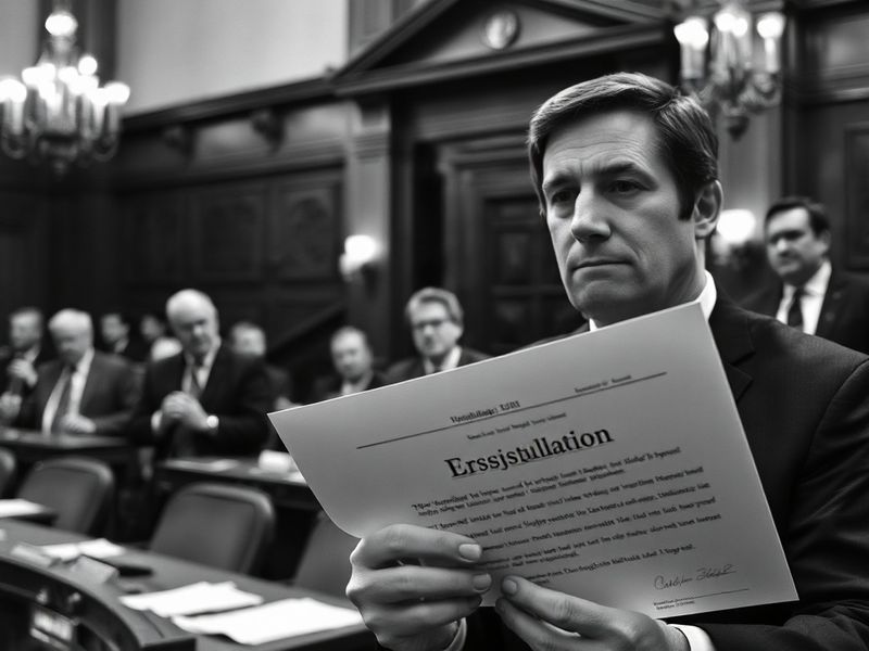 A split-image visual depicting an official House chamber with Rep. Nancy Mace speaking sternly on one side and Rep. Laurel Mi