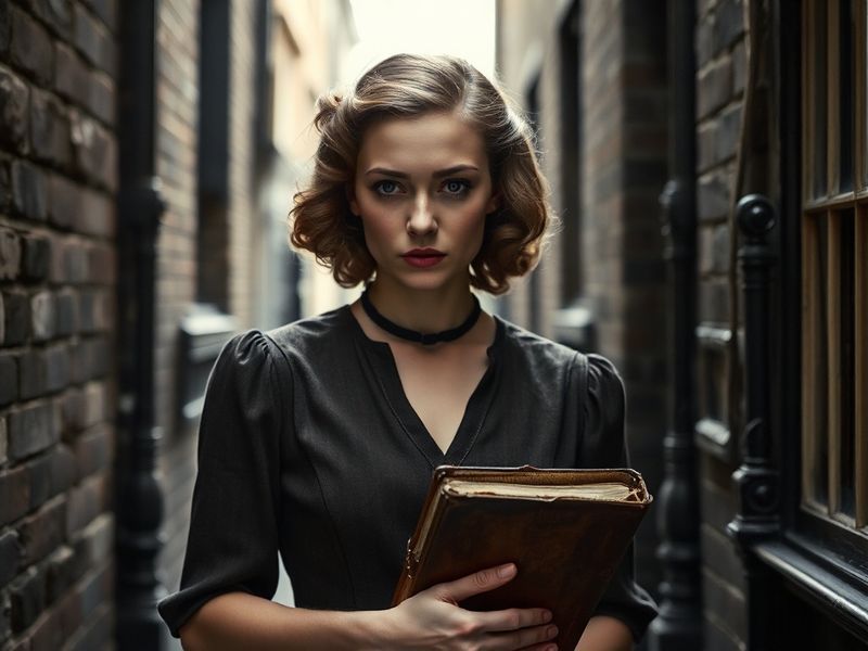 A professional headshot of Anna Maxwell Martin in a modern setting, dressed in an elegant dark outfit with soft lighting emph