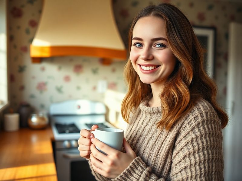 A dynamic shot of Chloe Spreen in a broadcasting studio or at a sports event, mid-conversation with a microphone, exuding con
