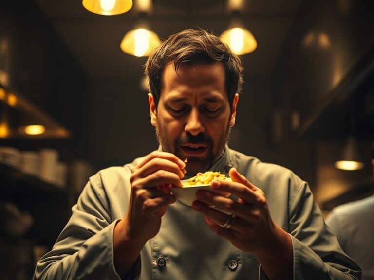 A split-screen image of Jon Favreau on set directing a scene, with a futuristic LED wall displaying a vibrant alien landscape